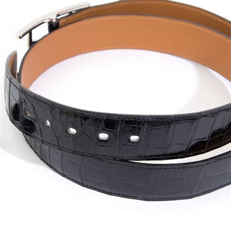 crocodile hermes belt